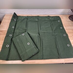 Tommy Hilfiger Dark Green Euro Pillow Sham Set Of 2 European 26X26 NOS Gramets